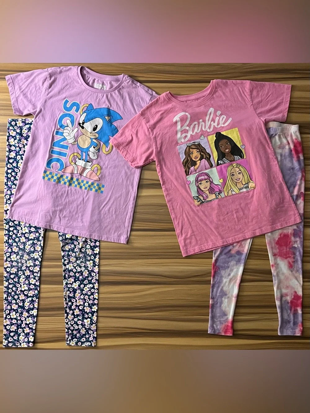 Girl Clothes 18 Piece Bundle Hello Kitty Barbie Sonic Stitch Grogu Size L(10/12)